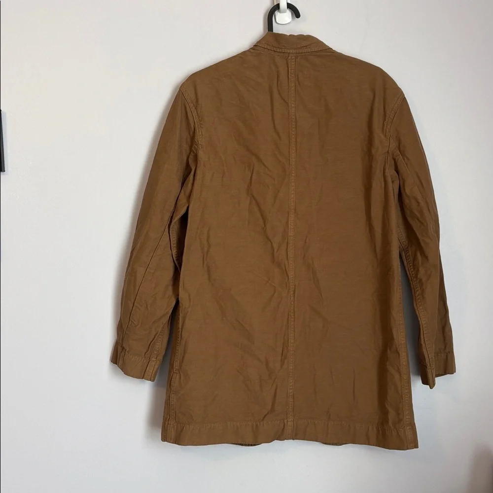 Everlane Fatigue Blazer size S Oversized Walnut Brown Organic Cotton Linen